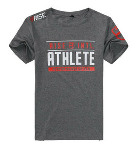 ☆SALE☆【送料無料】RISE Tシャツ ATHLETE グレー XXLサイズ☆