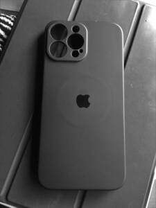 iPhone 13 PRO MAX (6.7 インチ) MagSafe 対応 液体シリコーン ケース テクスチャーブラック