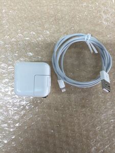 ◎(D0101) Apple 純正 10W USB 電源アダプター 充電器 A1357 ライトニングケーブル付 ACアダプタ USB アダプタ Adapter iPad iPhone Mac