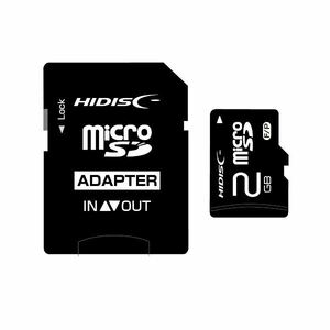 【新品】(まとめ) ハイディスク microSDカード2GB SD変換アダプター付き HDMCSD2GCLJP3 1枚 【×10セット】