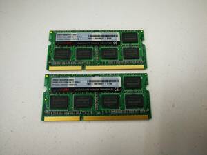 保証あり PANRAM製 DDR3 1600 PC3-12800 メモリ 8GB×2枚 計16GB ノートパソコン用