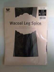 Wacoal ワコール サイド柄 パンティストッキング パンスト カラー 112 ブラック サイズ M～L