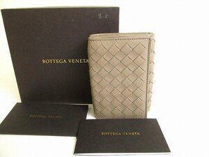 【未使用保管品】 ボッテガヴェネタ BOTTEGA VENETA ナッパ タイニー 三つ折り 財布 コンパクト財布 メンズ レディース