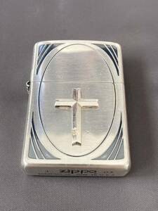 ジッポー クロス 999 純銀 刻印あり　ZIPPO ライター オイルライター Zippo ジッポ シルバー　喫煙　グッズ　十字架 