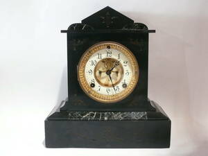 アンソニア 置時計 ぜんまい式振り子時計 1881年製 大理石 石 アンティーク ANSONIA