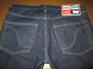 良好 美品 濃紺 CHALLENGER チャレンジャー NARROW DENIM PANTS ナロー デニム パンツ L ジーンズ CLG-PT015-005