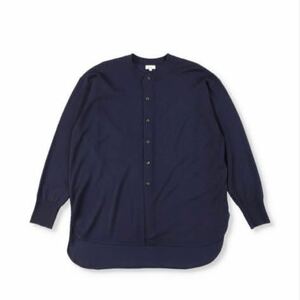 SCYE WOMENS　Extra Fine Merino Wool Band Collar Shirt サイ　レディース　シャツニット　SIZE38