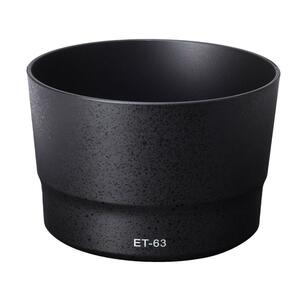 ET-63 互換 レンズフード EF-S55-250mm F4-5.6 IS STM 対応 装着したままでもフィルターやレンズキャップ取付可能 バヨネットフード