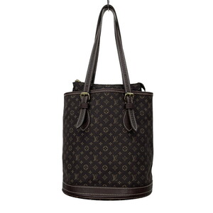 LOUIS VUITTON ルイヴィトン 【5507D】 バケットPM M95226 モノグラム・ミニ・ラン ダークブラウン レディース キャンバス トートバッグ