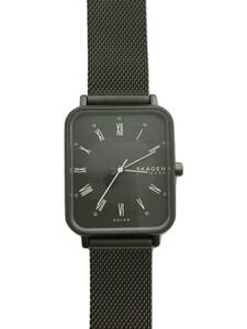 SKAGEN◆ソーラー腕時計/アナログ/BLK/GRY/skw3000