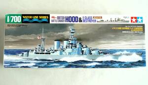 ★☆【定形外OK】未組立!タミヤ 1/700 イギリス海軍 巡洋戦艦フッド・E級駆逐艦 北大西洋追撃作戦 内袋未開封品【同梱可】[GC06A28]☆★