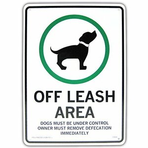 注意看板！犬許可区域！アメリカン サインボード ドッグサイン（イヌ/CA-60）メッセージ看板 看板 警告看板 プラスチック看板 案内看板 犬