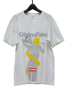 Supreme × KAWS シュプリーム カウズ 代官山 10th Original Fake Kate Moss Tee White ケイトモス オリジナルフェイク Tシャツ L Y-297375
