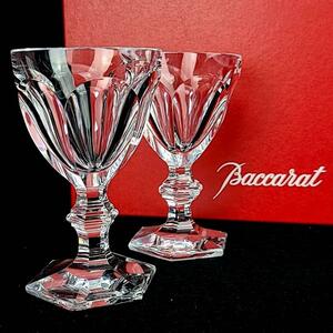 □良品 ◆ バカラ Baccarat アルクール ラージサイズ ワイングラス ペア 2客 箱つき