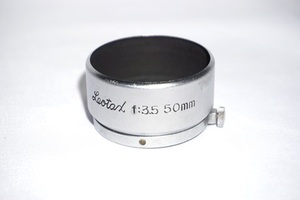 ★希少 良品 Leotax レンズフード f:3.5 50mm レオタックス 内径36mm カブセ式 メタルフード