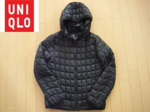 ◆UNIQLO/ユニクロ/フルジップジャケットフード付き/サイズS/黒色◆