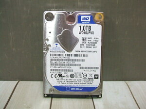 【2.5インチHDD/ 1TB】WD Blue WD10JPVX 5400rpm SATA 87回/151H