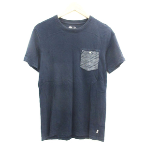 ティンバーランド Timberland Tシャツ カットソー 半袖 クルーネック S/P ネイビー 紺 /YM34 メンズ