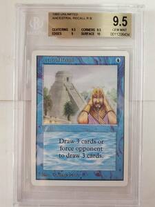 ●MTG● UN Ancestral Recall(英語 BGS 9.5 GEM MINT)