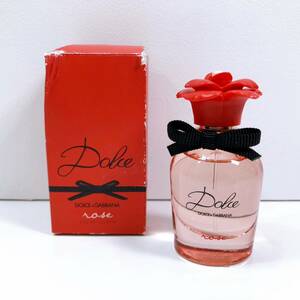 112【中古】DOLCE&GABBANA Dolce Roseドルチェ&ガッバーナ ドルチェ ローズ オードトワレ 30ml フレグランス レディース 箱付き 現状品