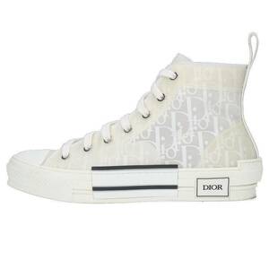 ディオール DIOR B23 サイズ:40 オブリーク総柄ハイカットスニーカー 中古 NO05