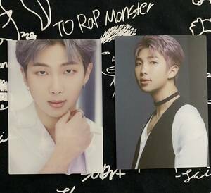 【即決】BTS　「BTS　THE　BEST（通常盤）」クリアフォトカード２枚セット　RM　アールエム　ナムジュン　公式　トレカ　防弾少年団