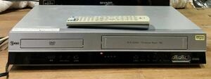 【 LG ・DVD/VHS レコーダー DVCR-B300 】 2008年製 リモコン有 / DVD,VHS,映像,音声,確認OK 