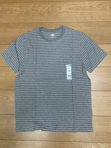 OLD NAVY オールドネイビー 半袖 Tシャツ メンズ 男性 Sサイズ ボーダーTシャツ グレー