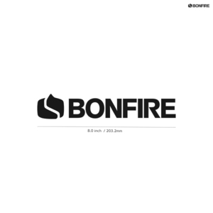 【BONFIRE】ボンファイヤ★02★ダイカットステッカー★切抜きステッカー★8.0インチ★20.3cm