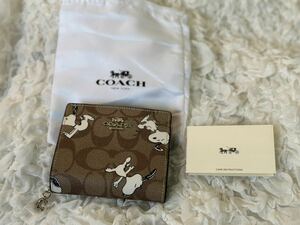 COACH コーチ 二つ折り財布 ミニ財布 スヌーピー コラボ C4591 新品 172