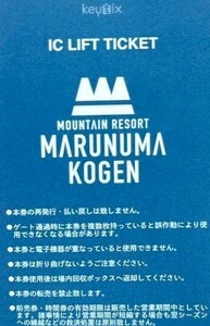 【5時間券】丸沼高原スキー場 残5時間券1枚価格 （数量1）※1時間単位ご利用可能