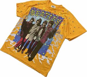 The Beatles ☆ マジカルミステリーツアー フォト プリント イエロー 半袖 Tシャツ L 英国 最高 バンド 希少 バンT 古着 ビートルズ■BC299