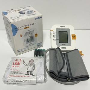 未使用 保管品 OMRON オムロン デジタル自動血圧計 上腕式血圧計 自動血圧計 血圧測定器 自動電子血圧計 HEM-7011 SW214