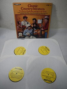  【LPレコード】CLASSIC COUNTRY WESTERN 　カントリーレコード　４枚組