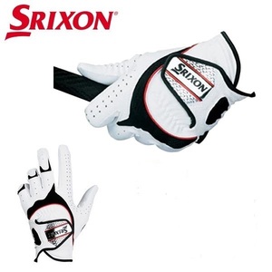 ◆送料無料 新品 ダンロップ 日本正規品 SRIXON(スリクソン) 3Dフィット ゴルフグローブ(左手用) 「GGG-S003」 23cm ホワイト 箱無し
