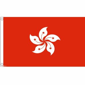 海外限定 国旗 香港 ホンコン 中国 特大フラッグ
