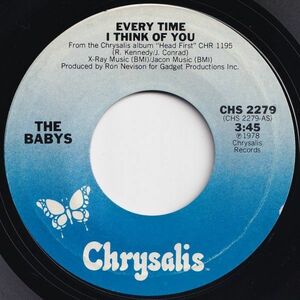 Babys Every Time I Think Of You / Head First Chrysalis US CHS 2279 203703 ROCK POP ロック ポップ レコード 7インチ 45
