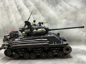 タミヤ1/16.スーパーシャーマンベースでイージーエイト制作からフューリー号フルオペレーションプラス、　新品2.4Gプロポセット