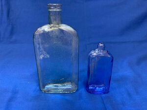 ガラス瓶 空瓶 ボトル 気泡 昭和レトロ アンティーク コレクション