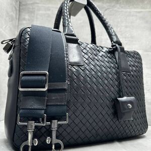 1円■最高級■ BOTTEGA VENETA ボッテガヴェネタ メンズ トートバッグ ビジネス ブリーフケース イントレチャート 2way レザー 大容量 黒