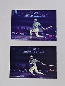 Lサイズのカラー生写真2枚セット/ジョン・シピン選手(大洋)　