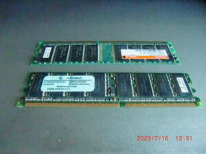 メモリーカード　PC3200U-30330　256MB　2枚