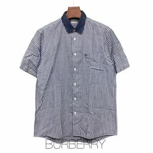 Burberry, バーバリー, 半袖シャツ ,ボーダー, 古着, 三陽商会, Lサイズ