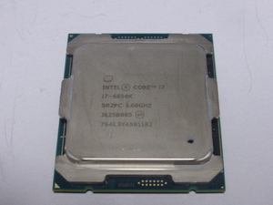 INTEL CPU Core i7 6850K 6コア12スレッド 3.60GHZ SR2PC FCLGA2011-3 CPUのみ 起動確認済です