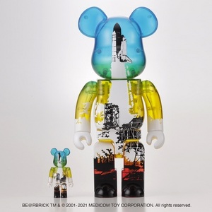 SPACE SHUTTLE BE@RBRICK LAUNCH Ver. 100% & 400% セブンネット限定 ベアブリック スペースシャトル NASA メディコム・トイ