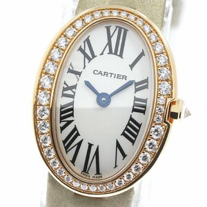 カルティエ CARTIER WB520028 ミニベニュワール K18PG ダイヤベゼル クォーツ レディース _759519