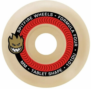 SPITFIRE スピットファイア 【TABLETS FORMULA FOUR】 赤 52mm 101DURO 新品正規品 スケートボードウィール