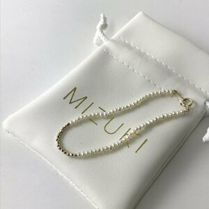 極美品 ミズキ MIZUKI Five Floating Baby Pearl Bracelet/ホワイト 14K 淡水パール ブレスレット【2400013573092】