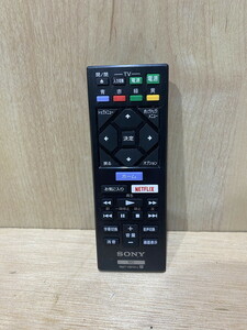 【１１－５２】　SONY　ソニー　BDプレーヤー用　リモコン　RMT-VB101J　赤外線OK　中古品