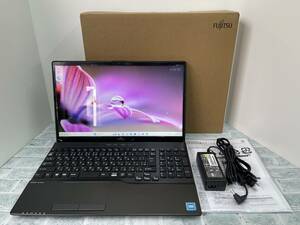 【超美品】富士通 LIFEBOOK AH40/F［Intel Celeron 6305/メモリ8GB/SSD256GB/DVD/Win11/15.6型］2022年11月発表モデル 送料無料■N6J626